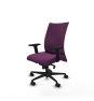 Piqueras y Crespo Albacete confidente sincro similpiel morado brazos 2D base nailon ruedas 65 mm nailon