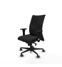 Piqueras y Crespo Albacete confidente sincro similpiel negro brazos 1D base nailon ruedas 65mm engomadas
