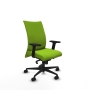 Piqueras y Crespo Albacete confidente sincro similpiel pistacho brazos 2D base nailon ruedas 65 mm nailon