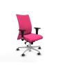 Piqueras y Crespo Albacete confidente sincro similpiel rosa brazos 1D base aluminio ruedas 65mm engomadas