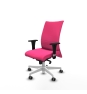 Piqueras y Crespo Albacete confidente sincro similpiel rosa brazos 1D base blanca ruedas 65mm engomadas
