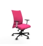 Piqueras y Crespo Albacete confidente sincro similpiel rosa brazos 1D blancos base nailon ruedas 65mm engomadas