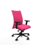 Piqueras y Crespo Albacete confidente sincro similpiel rosa brazos 2D base nailon ruedas 65 mm nailon