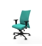 Piqueras y Crespo Albacete confidente sincro similpiel turquesa brazos 1D base nailon ruedas 65mm engomadas