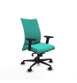 Piqueras y Crespo Albacete confidente sincro similpiel turquesa brazos 2D base nailon ruedas 65 mm nailon