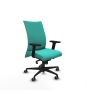 Piqueras y Crespo Albacete confidente sincro similpiel turquesa brazos 2D base nailon ruedas 65mm engomadas