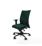 Piqueras y Crespo Albacete confidente sincro similpiel verde botella brazos 1D base nailon ruedas 65 mm nailon