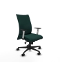 Piqueras y Crespo Albacete confidente sincro similpiel verde botella brazos 1D blancos base nailon ruedas 65 mm nailon