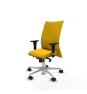 Piqueras y Crespo Albacete confidente XL sincro bali amarillo brazos 1D cromados base aluminio ruedas 65 mm nailon