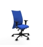 Piqueras y Crespo Albacete confidente XL sincro bali azul brazos 1D cromados base nailon ruedas 65 mm nailon