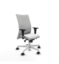 Piqueras y Crespo Albacete confidente XL sincro bali blanco brazos 1D cromados base blanca ruedas 65 mm nailon