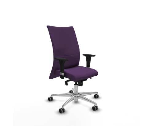 Piqueras y Crespo Albacete confidente XL sincro bali morado brazos 1D cromados base aluminio ruedas 65mm engomadas