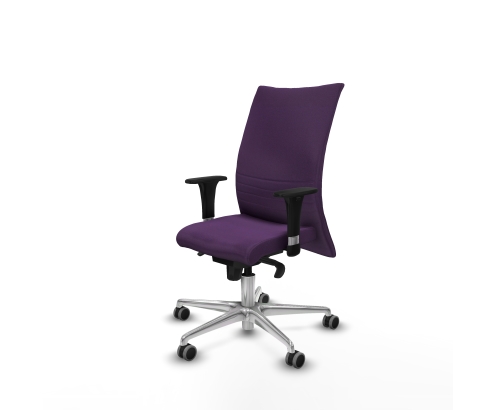 Piqueras y Crespo Albacete confidente XL sincro bali morado brazos 1D cromados base aluminio ruedas 65mm engomadas