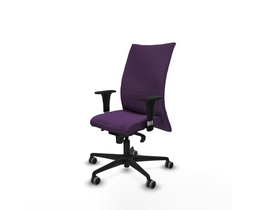 Piqueras y Crespo Albacete confidente XL sincro bali morado brazos 1D cromados base nailon ruedas 65mm engomadas