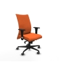 Piqueras y Crespo Albacete confidente XL sincro bali naranja brazos 1D cromados base nailon ruedas 65mm engomadas