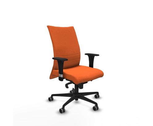 Piqueras y Crespo Albacete confidente XL sincro bali naranja brazos 1D cromados base nailon ruedas 65mm engomadas