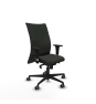 Piqueras y Crespo Albacete confidente XL sincro bali negro brazos 1D cromados base nailon ruedas 65mm engomadas