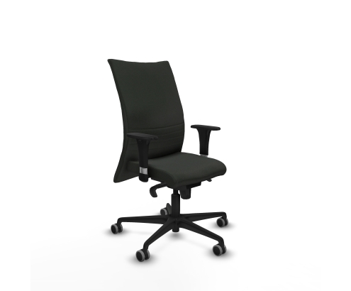 Piqueras y Crespo Albacete confidente XL sincro bali negro brazos 1D cromados base nailon ruedas 65mm engomadas
