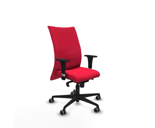 Piqueras y Crespo Albacete confidente XL sincro bali rojo brazos 1D cromados base nailon ruedas 65mm engomadas