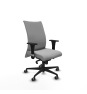 Piqueras y Crespo Albacete confidente XL sincro similpiel gris claro brazos 1D cromados base nailon ruedas 65mm engomadas