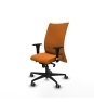 Piqueras y Crespo Albacete confidente XL sincro similpiel naranja brazos 1D cromados base nailon ruedas 65mm engomadas
