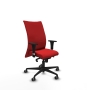 Piqueras y Crespo Albacete confidente XL sincro similpiel rojo brazos 1D cromados base nailon ruedas 65mm engomadas
