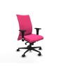 Piqueras y Crespo Albacete confidente XL sincro similpiel rosa brazos 1D cromados base nailon ruedas 65 mm nailon