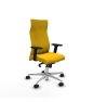 Piqueras y Crespo Albacete direcci?n sincro bali amarillo brazos 2D base aluminio ruedas 65 nailon