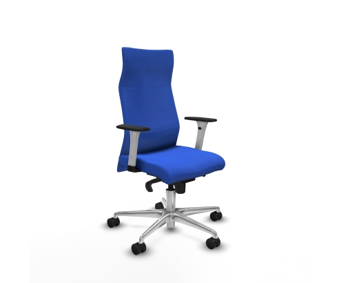 Piqueras y Crespo Albacete direcci?n sincro bali azul brazos 1D blancos base aluminio ruedas 65 nailon