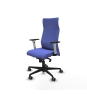 Piqueras y Crespo Albacete direcci?n sincro bali azul claro brazos 1D blancos base nailon ruedas 65 engomadas