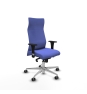 Piqueras y Crespo Albacete direcci?n sincro bali azul claro brazos 1D cromados base aluminio ruedas 65 engomadas