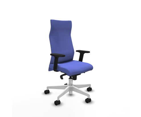 Piqueras y Crespo Albacete direcci?n sincro bali azul claro brazos 2D base blanca ruedas 65 nailon