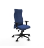 Piqueras y Crespo Albacete direcci?n sincro bali azul marino brazos 1D cromados base nailon ruedas 65 engomadas