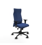 Piqueras y Crespo Albacete direcci?n sincro bali azul marino brazos 1D cromados base nailon ruedas 65 nailon