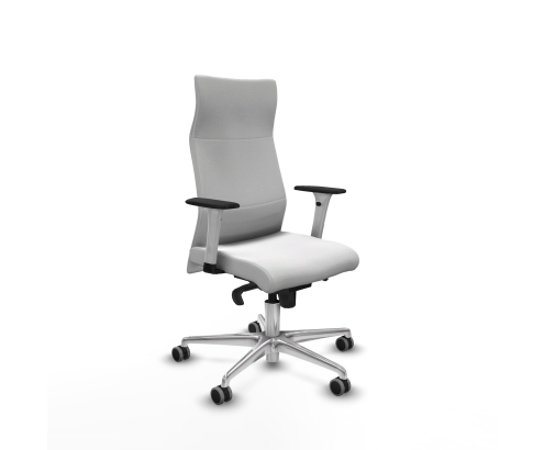Piqueras y Crespo Albacete direcci?n sincro bali blanco brazos 1D blancos base aluminio ruedas 65 engomadas