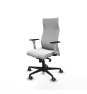 Piqueras y Crespo Albacete direcci?n sincro bali blanco brazos 1D blancos base nailon ruedas 65 engomadas