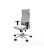 Piqueras y Crespo Albacete direcci?n sincro bali blanco brazos 1D cromados base aluminio ruedas 65 nailon
