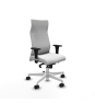 Piqueras y Crespo Albacete direcci?n sincro bali blanco brazos 1D cromados base blanca ruedas 65 nailon