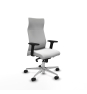 Piqueras y Crespo Albacete direcci?n sincro bali blanco brazos 2D base aluminio ruedas 65 nailon