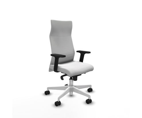 Piqueras y Crespo Albacete direcci?n sincro bali blanco brazos 2D base blanca ruedas 65 nailon