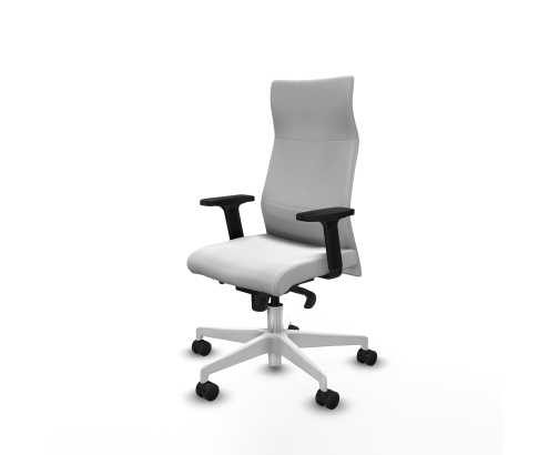 Piqueras y Crespo Albacete direcci?n sincro bali blanco brazos 2D base blanca ruedas 65 nailon