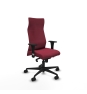 Piqueras y Crespo Albacete direcci?n sincro bali granate brazos 1D cromados base nailon ruedas 65 nailon