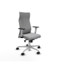 Piqueras y Crespo Albacete direcci?n sincro bali gris claro brazos 1D blancos base aluminio ruedas 65 nailon