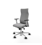 Piqueras y Crespo Albacete direcci?n sincro bali gris claro brazos 1D blancos base aluminio ruedas 65 nailon