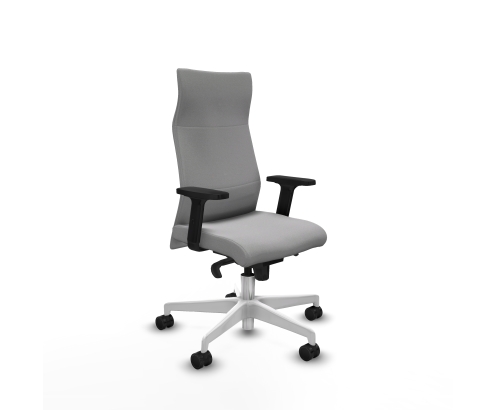 Piqueras y Crespo Albacete direcci?n sincro bali gris claro brazos 2D base blanca ruedas 65 nailon