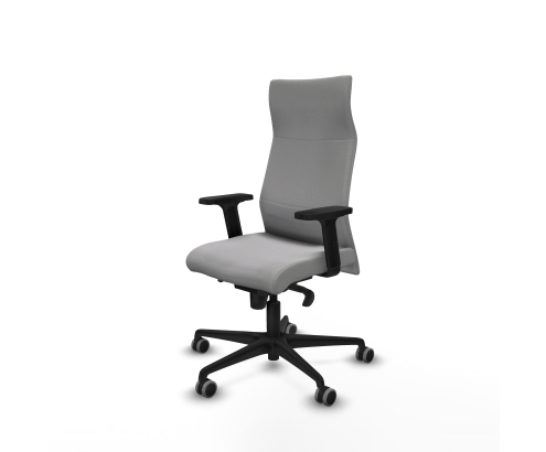 Piqueras y Crespo Albacete direcci?n sincro bali gris claro brazos 2D base nailon ruedas 65 engomadas