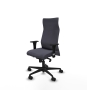 Piqueras y Crespo Albacete direcci?n sincro bali gris oscuro brazos 1D cromados base nailon ruedas 65 nailon