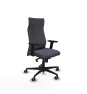 Piqueras y Crespo Albacete direcci?n sincro bali gris oscuro brazos 2D base nailon ruedas 65 engomadas