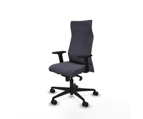 Piqueras y Crespo Albacete direcci?n sincro bali gris oscuro brazos 2D base nailon ruedas 65 nailon