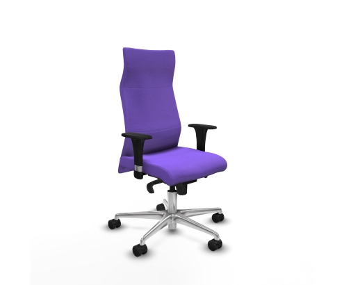 Piqueras y Crespo Albacete direcci?n sincro bali lila brazos 1D cromados base aluminio ruedas 65 nailon